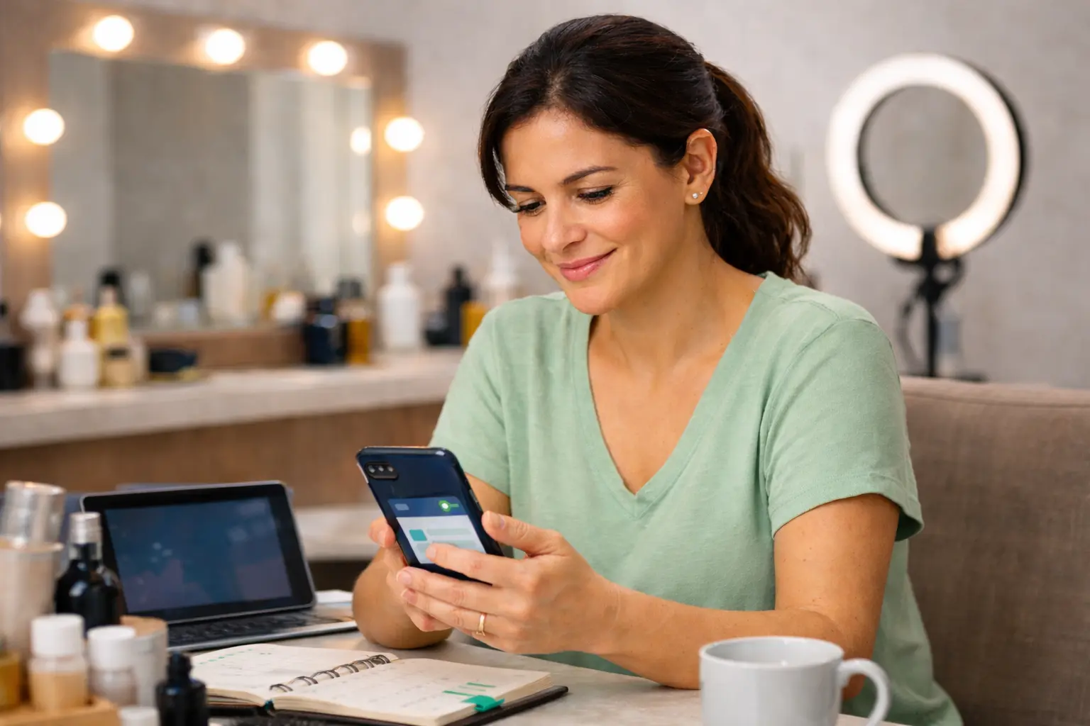 DASN-SIMEI 2026: prazo, como fazer e como preencher a declaração anual do MEI até 31 de maio 1 Bia, dona de salão de beleza, consulta no celular informações sobre DASN-SIMEI, prazo, declaração anual, como fazer e como preencher, em ambiente profissional acolhedor.